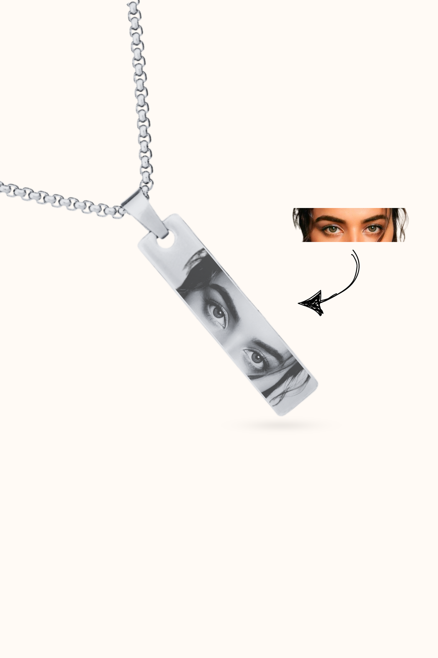 Eye Photo Necklace