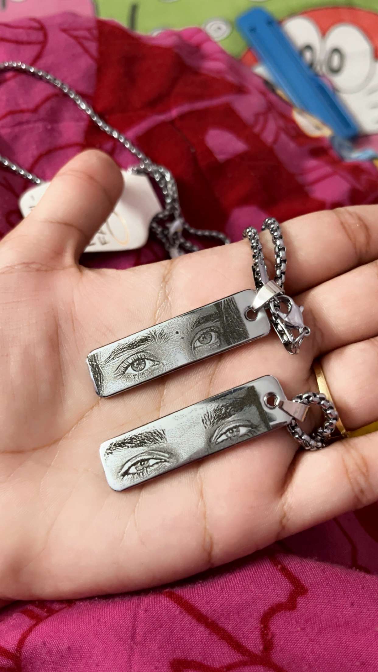 Eye Photo Necklace