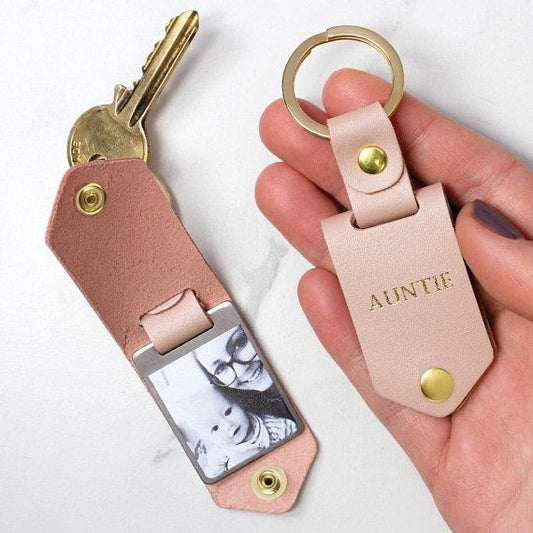 Personalised Leather Photo Keychain — Carry Your Memories Close
