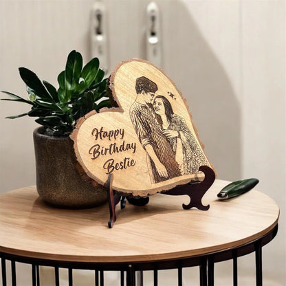 Heart Wooden Photo Frame