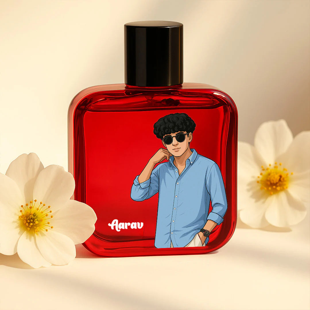Personlized Wild Stone Perfume With Custom Cartoon Design