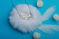 Bottom Heart Design Customized Name Pendant