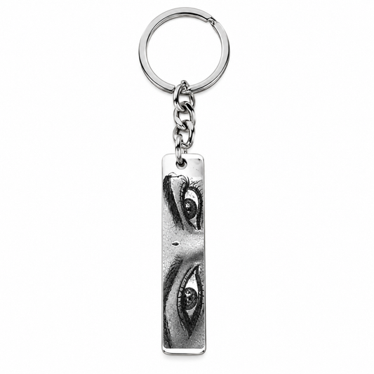 Eye Photo Key Chain