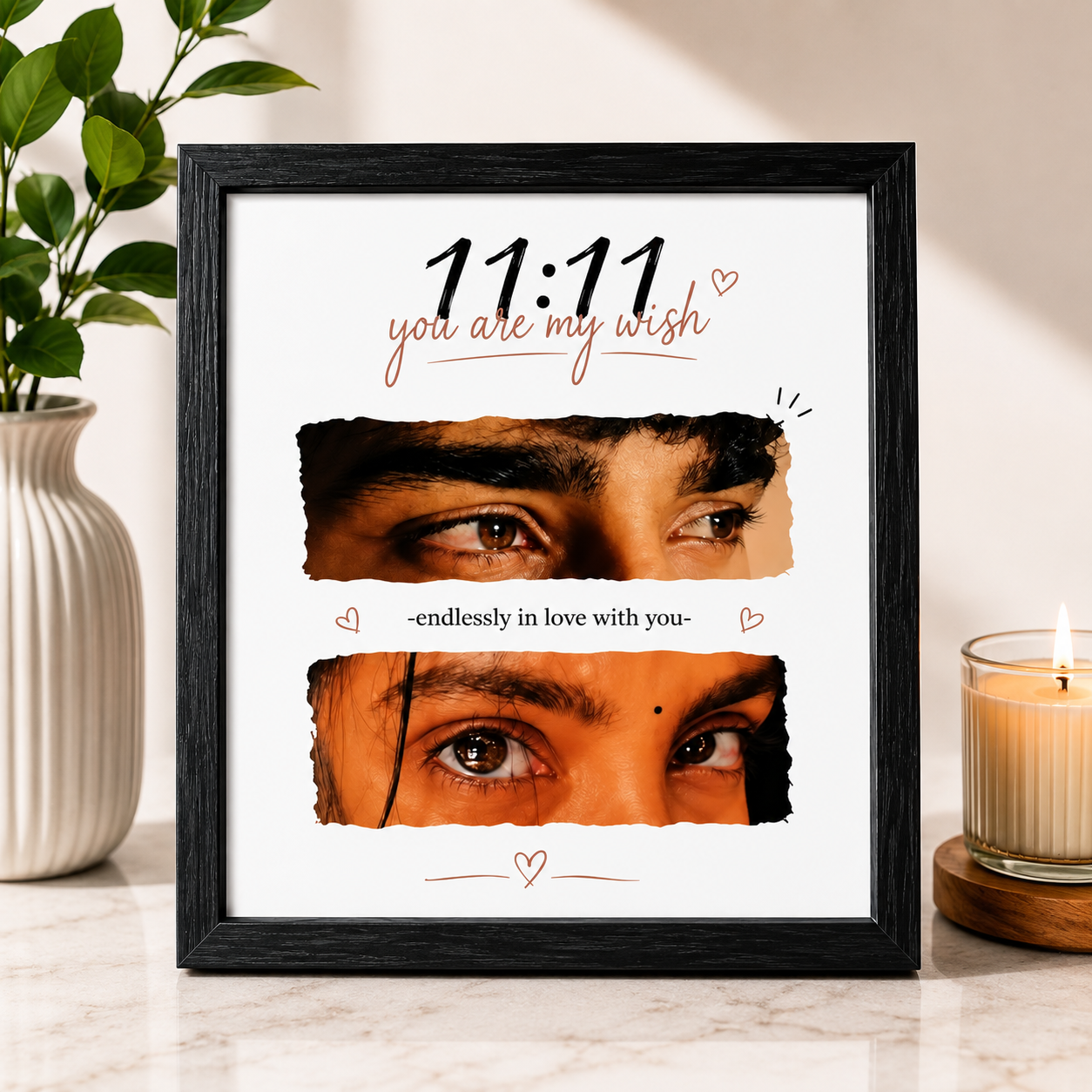 Couple Eyes Photo Frame