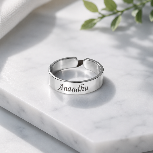 Craft Bazar Custom Text Ring