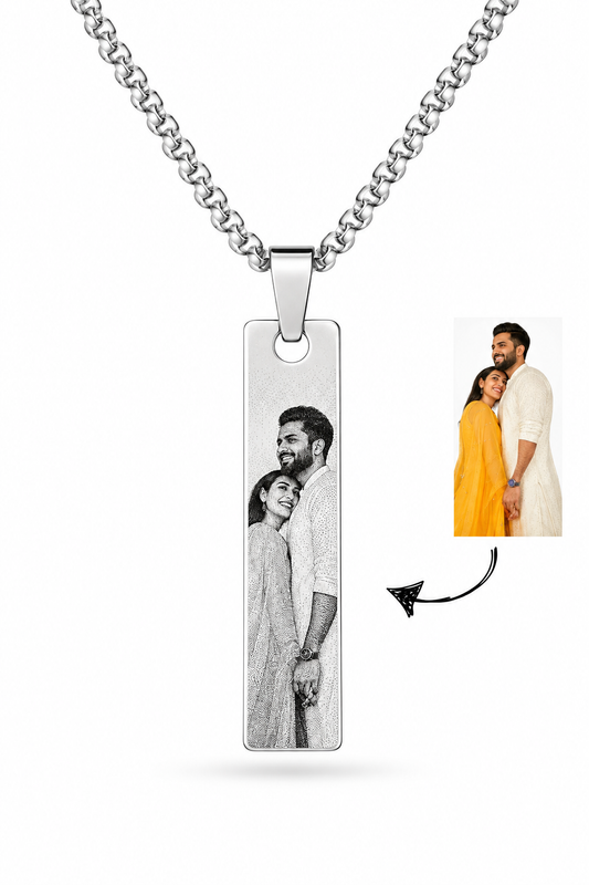 Couple Personalized Photo Necklace