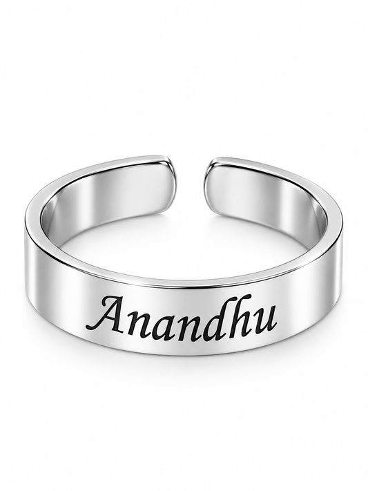 Craft Bazar Custom Text Ring