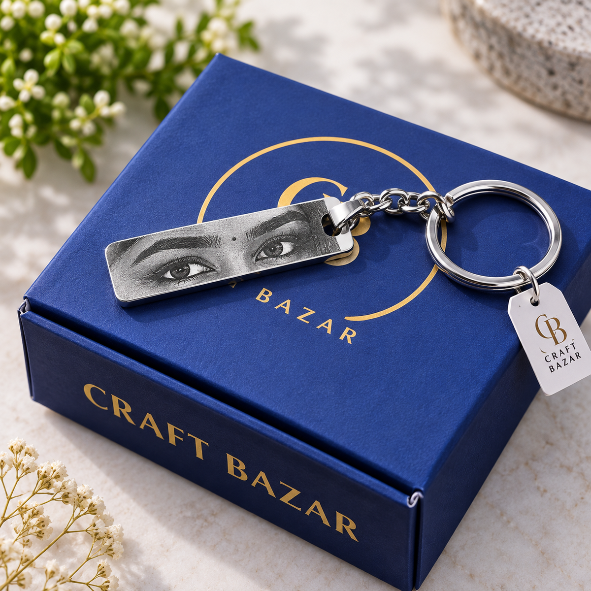 Eye Photo Key Chain