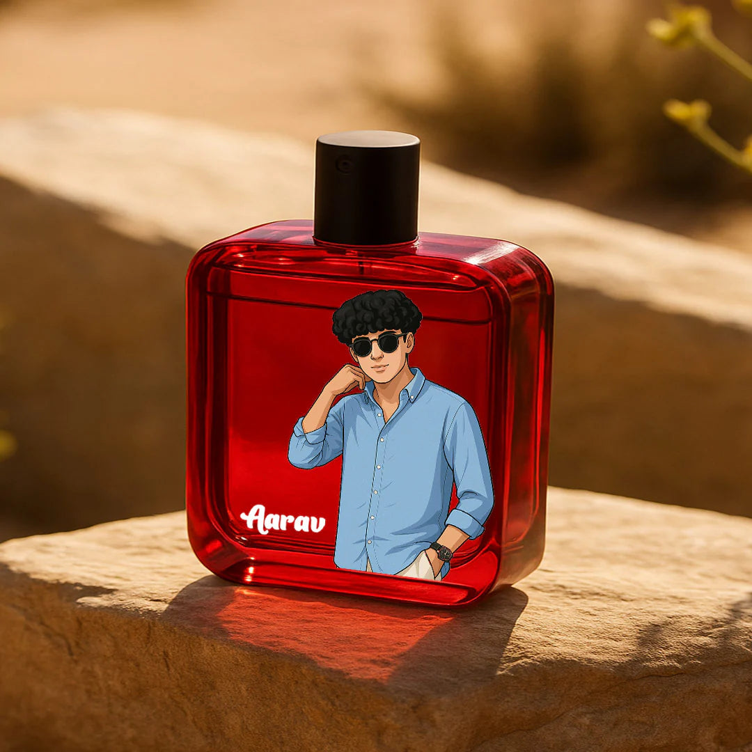 Personlized Wild Stone Perfume With Custom Cartoon Design
