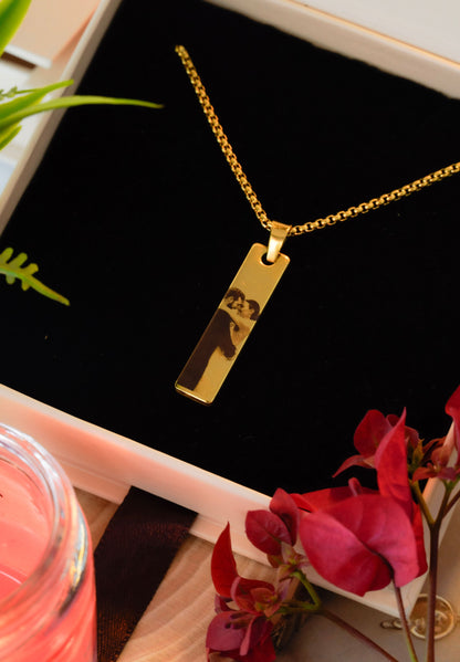 Couple Personalized Photo Necklace