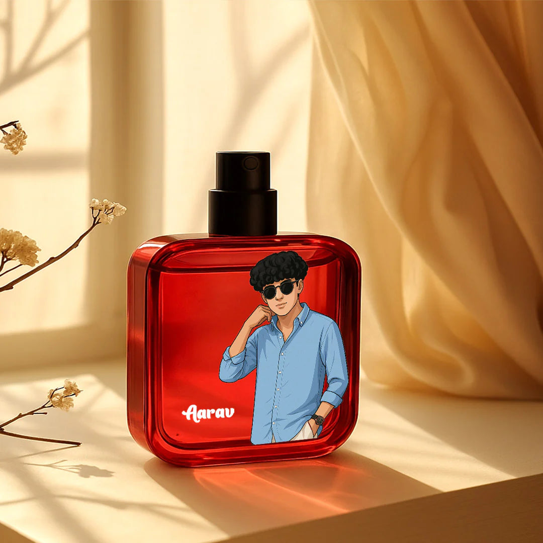 Personlized Wild Stone Perfume With Custom Cartoon Design