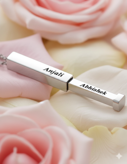 Craft Bazar Hidden Name Bar pendant