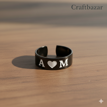 Craft Bazar Custom Text Ring