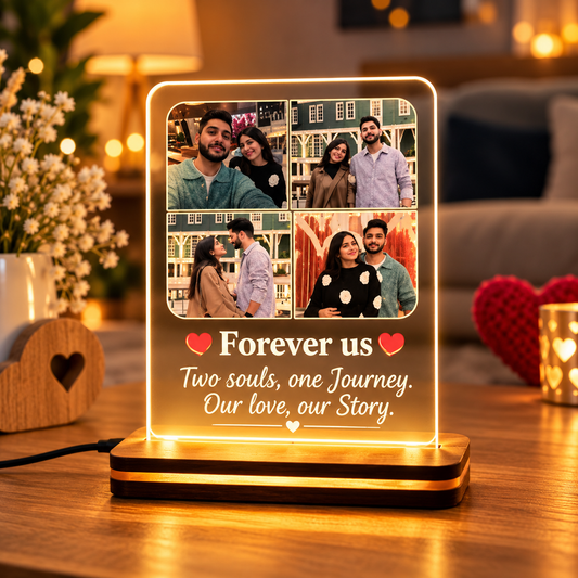 Personalized Couple LED Acrylic Photo Frame ❤️
