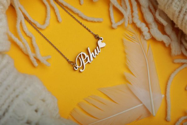 Heart Design Customized Name Pendant