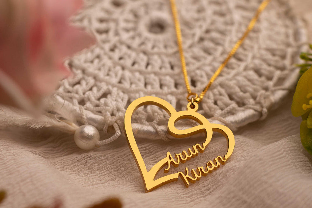 Special Love Style Couple Name Necklace