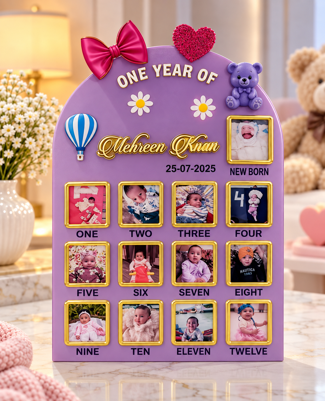My First Year Story Photo Frame