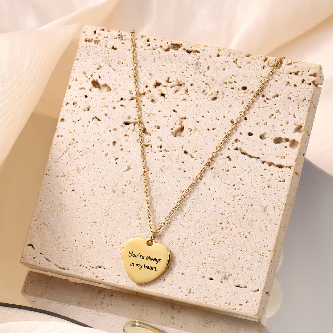 Personlized Heart Love Necklace
