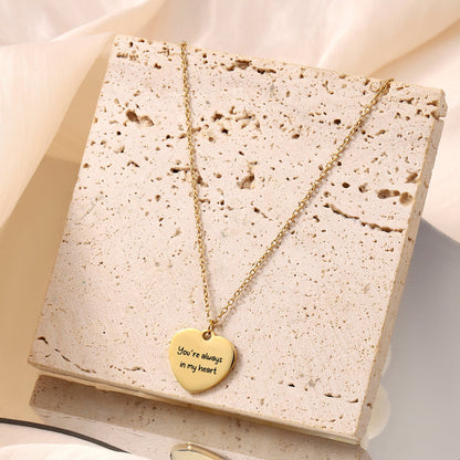 Personlized Heart Love Necklace