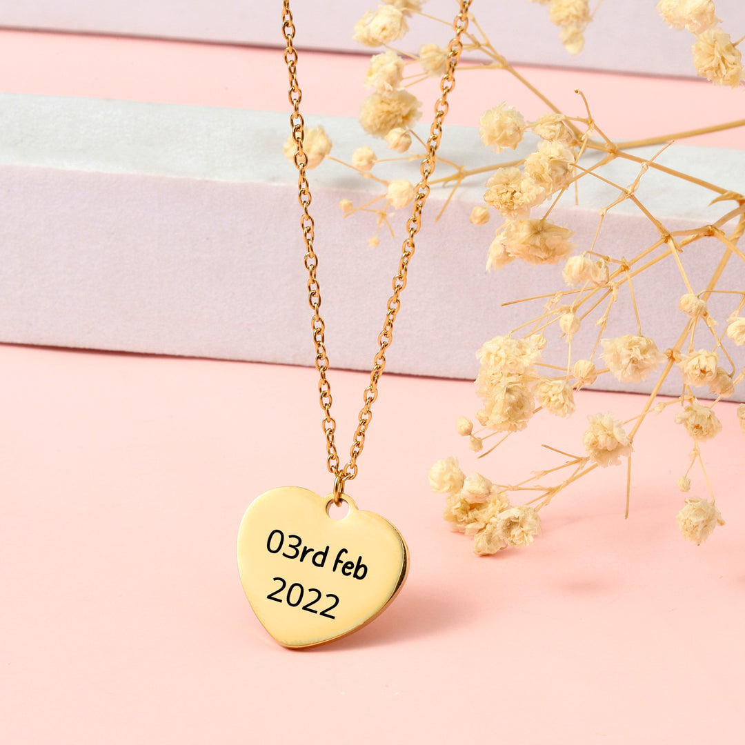 Personlized Heart Love Necklace