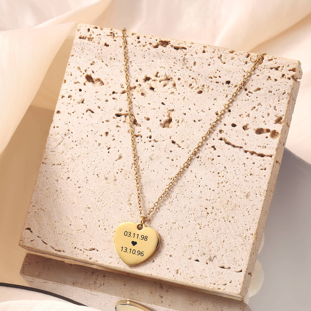 Personlized Heart Love Necklace