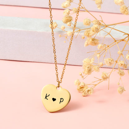 Personlized Heart Love Necklace