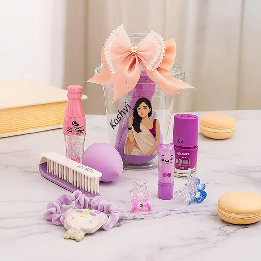 Personalized Makeup & Accessory Cup-Purple