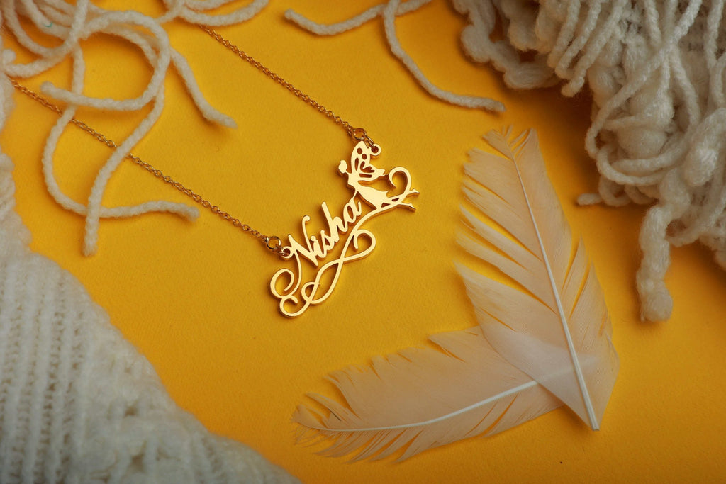 Princess Design Customized Name Pendant