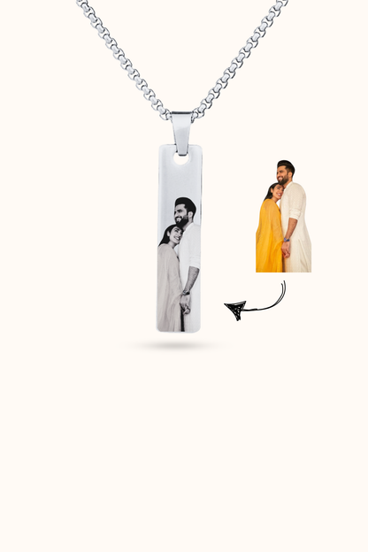 Couple Personalized Photo Necklace