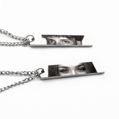 couple Eye Photo Necklace