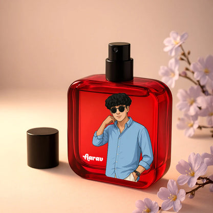 Personlized Wild Stone Perfume With Custom Cartoon Design