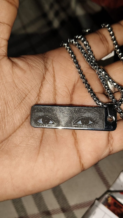 Eye Photo Necklace