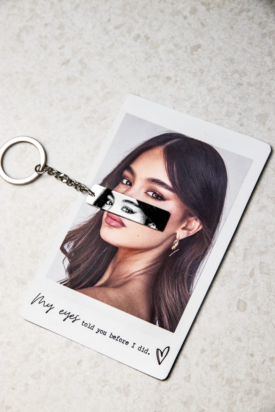 Eye Photo Key Chain