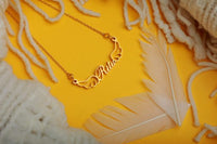 Wings Design Customized Name Pendant