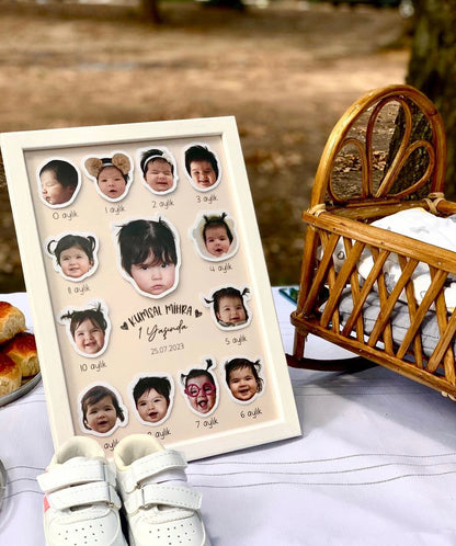 Baby Personlized 1 Milestone photo Frame