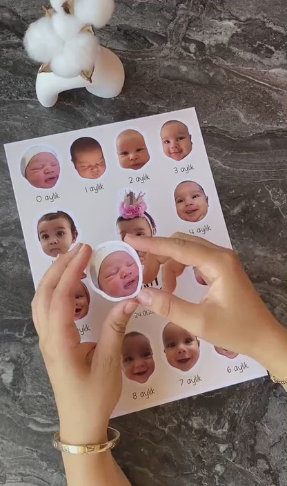 Baby Personlized 1 Milestone photo Frame